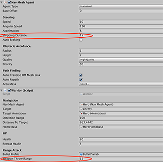 Weapon Throw Range VS Stopping Distance