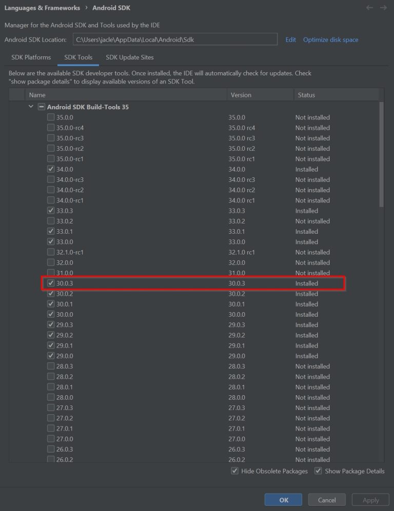 android-sdk-build-tools-30.0.3